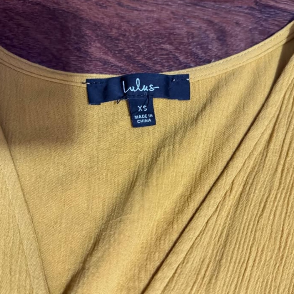 Lulu’s Yellow Wrap Dress